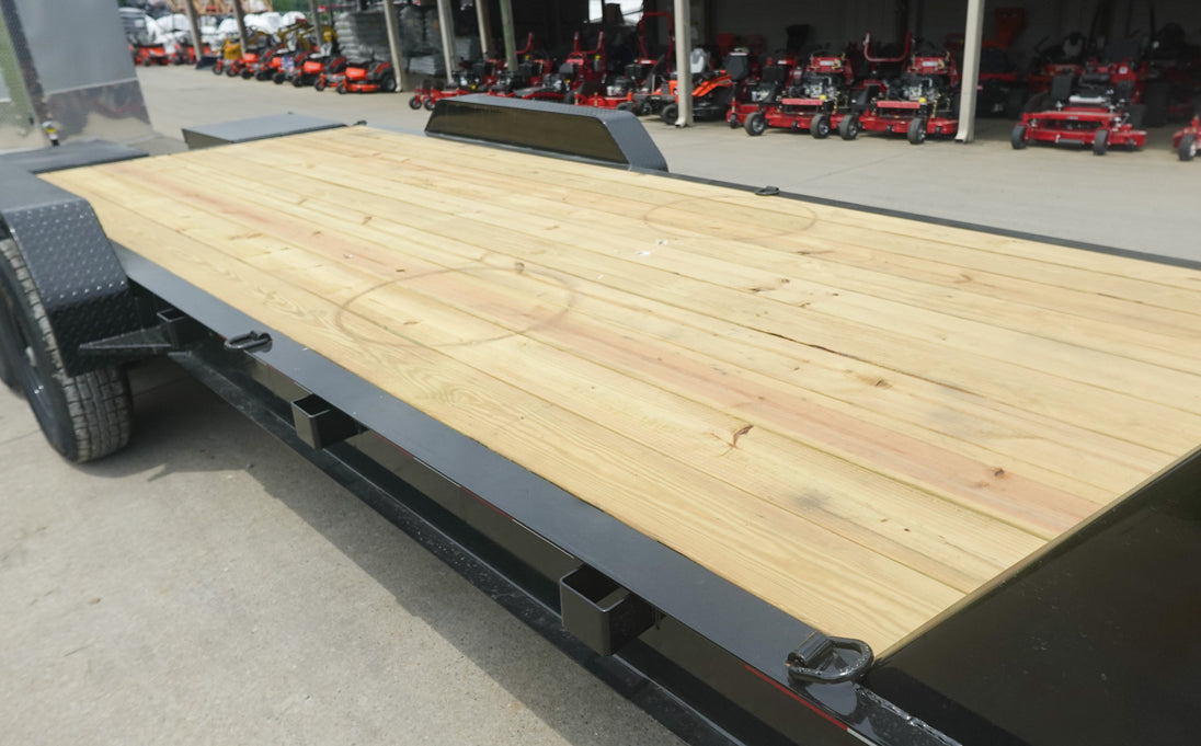 7x20 Gooseneck Equipment Trailer (2) 7K Axles Pressure Treated Floor 