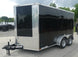 7X12 V-Nose Enclosed Cargo Trailer Front Left