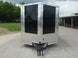 7X12 V-Nose Enclosed Cargo Trailer Front  