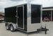 7X12 V-Nose Enclosed Cargo Trailer Front  Right Side
