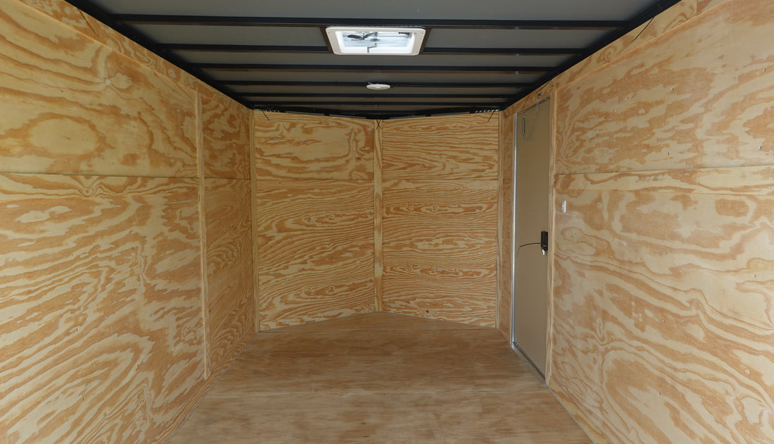 7X12 V-Nose Enclosed Cargo Trailer Inside Front 