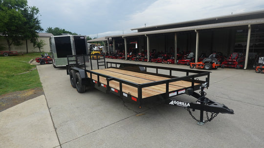 7x20 Heavy Duty Dovetail Utility Trailer (2) 5,200lb Axles with Brakes 10k GVWR - SLE Equipment - 6