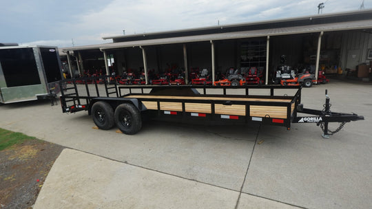 7x20 Heavy Duty Dovetail Utility Trailer (2) 5,200lb Axles with Brakes 10k GVWR - SLE Equipment - 3