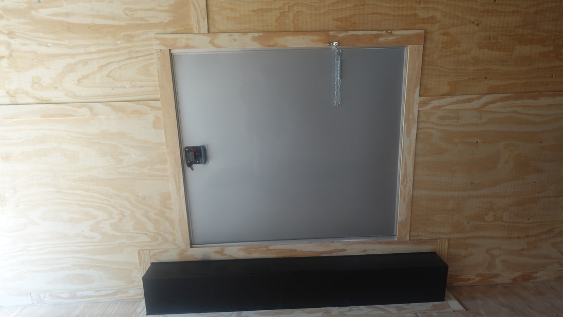 8.5X24 Black Enclosed Trailer (2) 5,200lb Axles Escape Door 