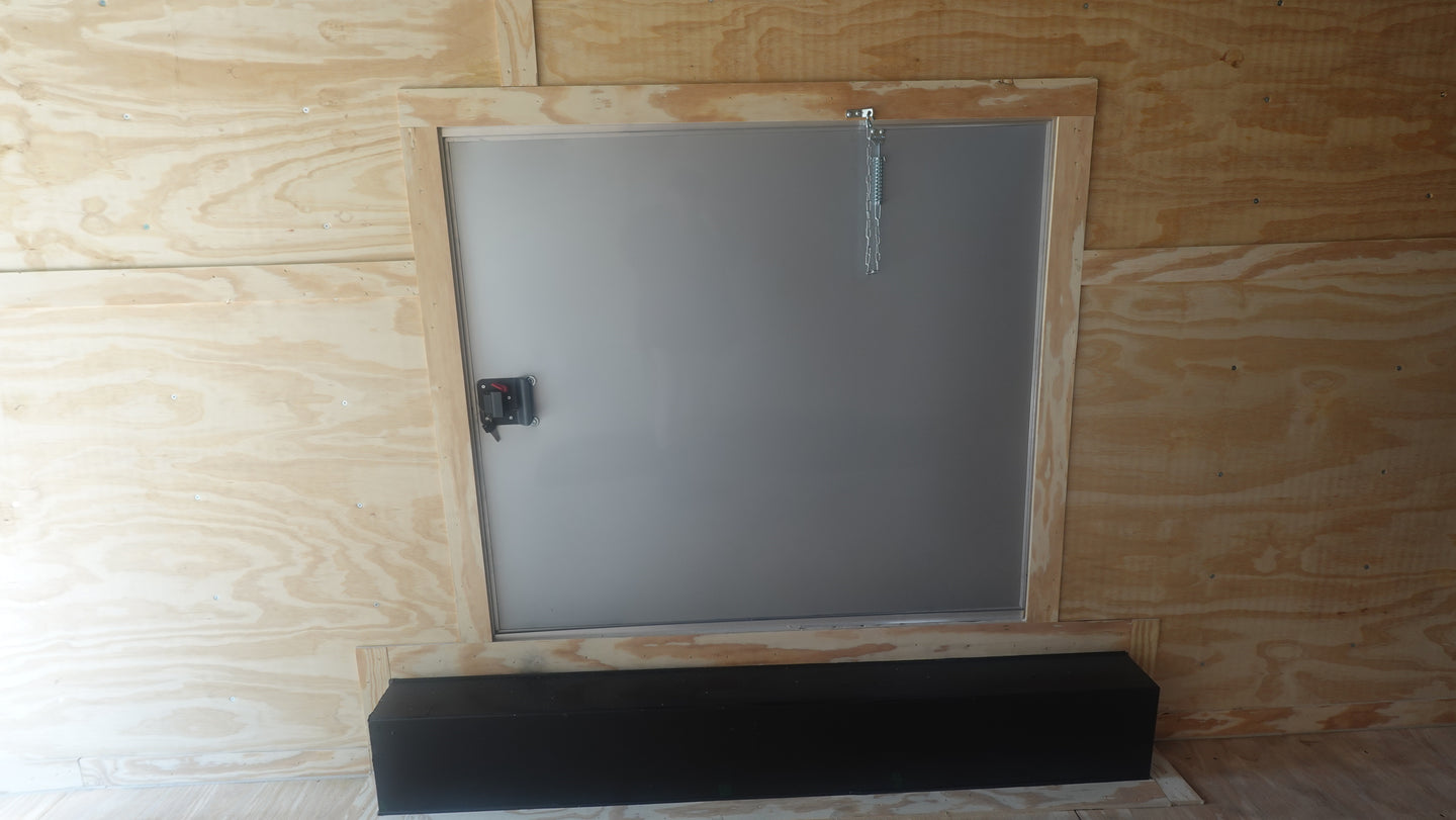 8.5X24 Black Enclosed Trailer (2) 5,200lb Axles Escape Door 