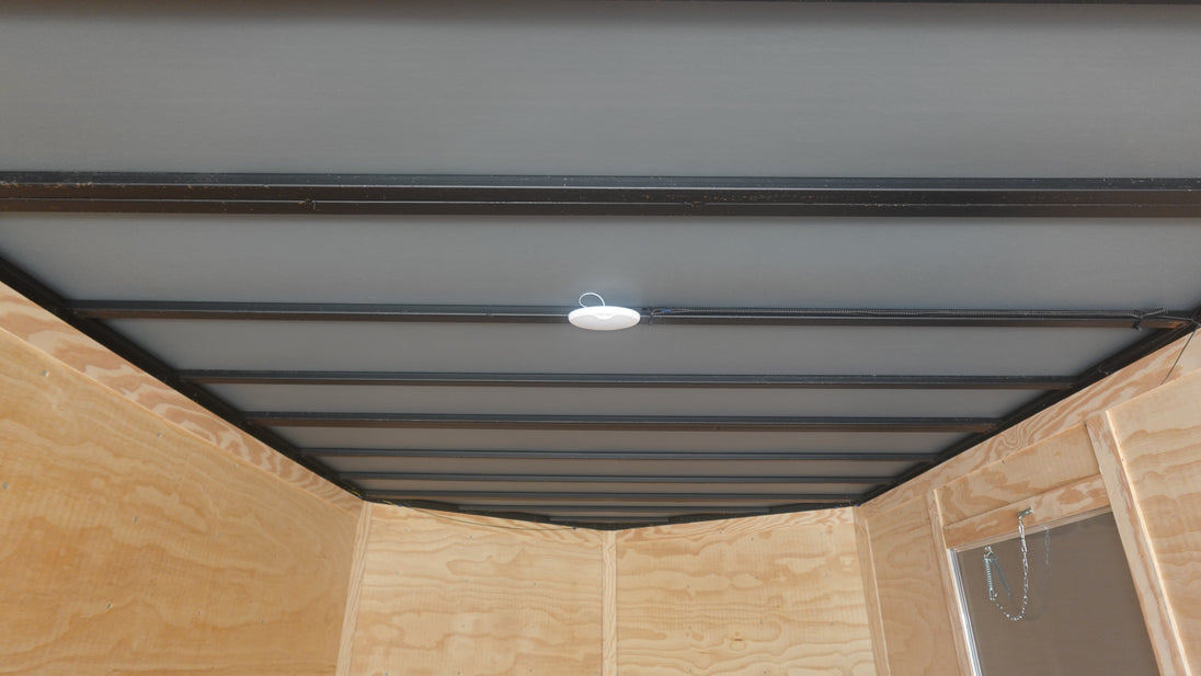 8.5X24 Black Enclosed Trailer (2) 5,200lb Axles Escape Door 12 Volt Dome Light