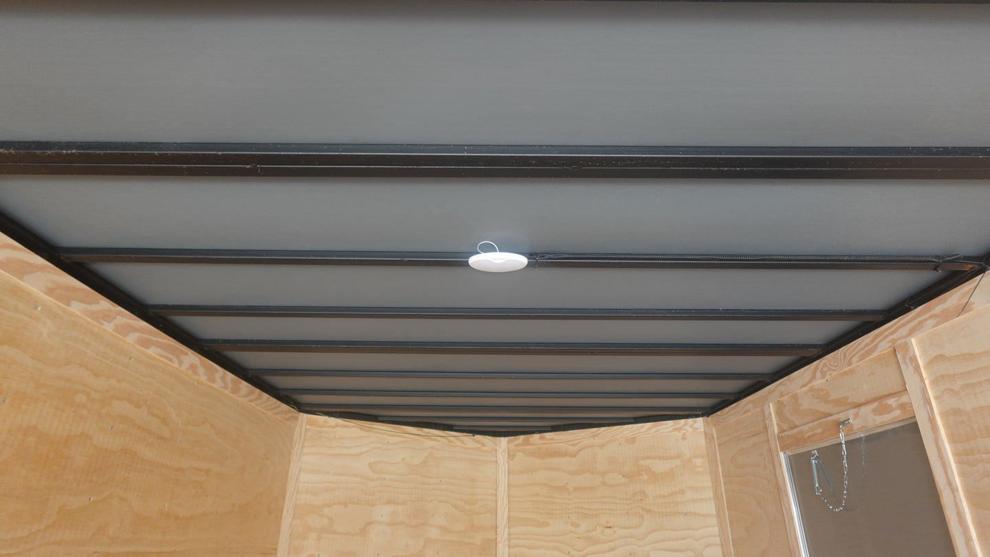 8.5X24 Black Enclosed Trailer (2) 5,200lb Axles Escape Door 12 Volt Dome Light