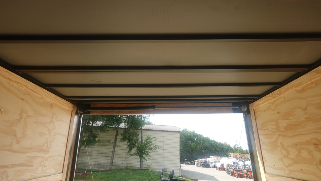 8.5X24 Black Enclosed Trailer (2) 5,200lb Axles Escape Door Spring Assist System for Ramp