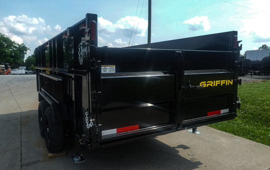 7x16 Telescopic Dump Trailer with 4ft Sides (2) 7K Axles 14k GVWR - SLE Equipment - 11