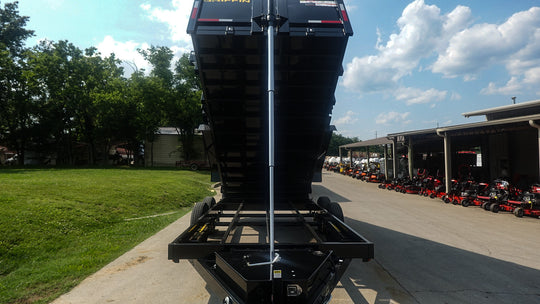 7x16 Telescopic Dump Trailer with 4ft Sides (2) 7K Axles 14k GVWR - SLE Equipment - 9