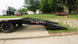 8.5x25 Gooseneck Deckover Dovetail Trailer (2) 10K Axles King Kong Ramps Left Side Rear Ramps