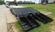 8.5x25 Gooseneck Deckover Dovetail Trailer (2) 10K Axles King Kong Ramps Left Rear Ramps