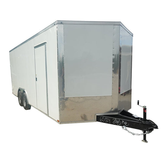 8.5x20 White Enclosed Trailer (2) 5200LB With 7 Interior Height 10K GVWR - SLE Equipment - 1
