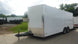 8.5x20 White Enclosed Trailer (2) 5200LB With 7 Interior Height Front Left 