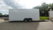 8.5x20 White Enclosed Trailer (2) 5200LB With 7 Interior Height Left Side
