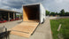 8.5x20 White Enclosed Trailer (2) 5200LB With 7 Interior Height Right Rear Ramp