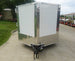 8.5' x 20' White V-Nose Hybrid Enclosed Trailer – Dual 7K Axles Front View