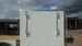 8.5' x 20' White V-Nose Hybrid Enclosed Trailer – Dual 7K Axles Ladder Racks