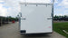 8.5x20 White Enclosed Trailer (2) 5200LB With 7 Interior Height Rear