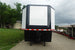 8.5x42 White With Black Out Trim Gooseneck King Pin Fifth Wheel Enclosed Trailer (3) 8K Front View