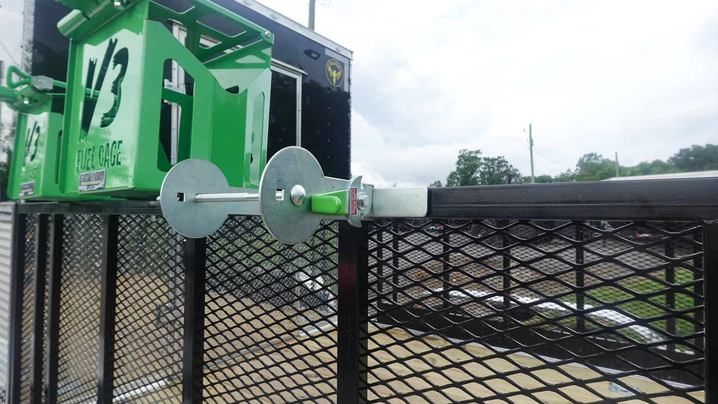 7x20 Black Hybrid Enclosed Trailer ATP Floor (2) 7K Axles String Holder