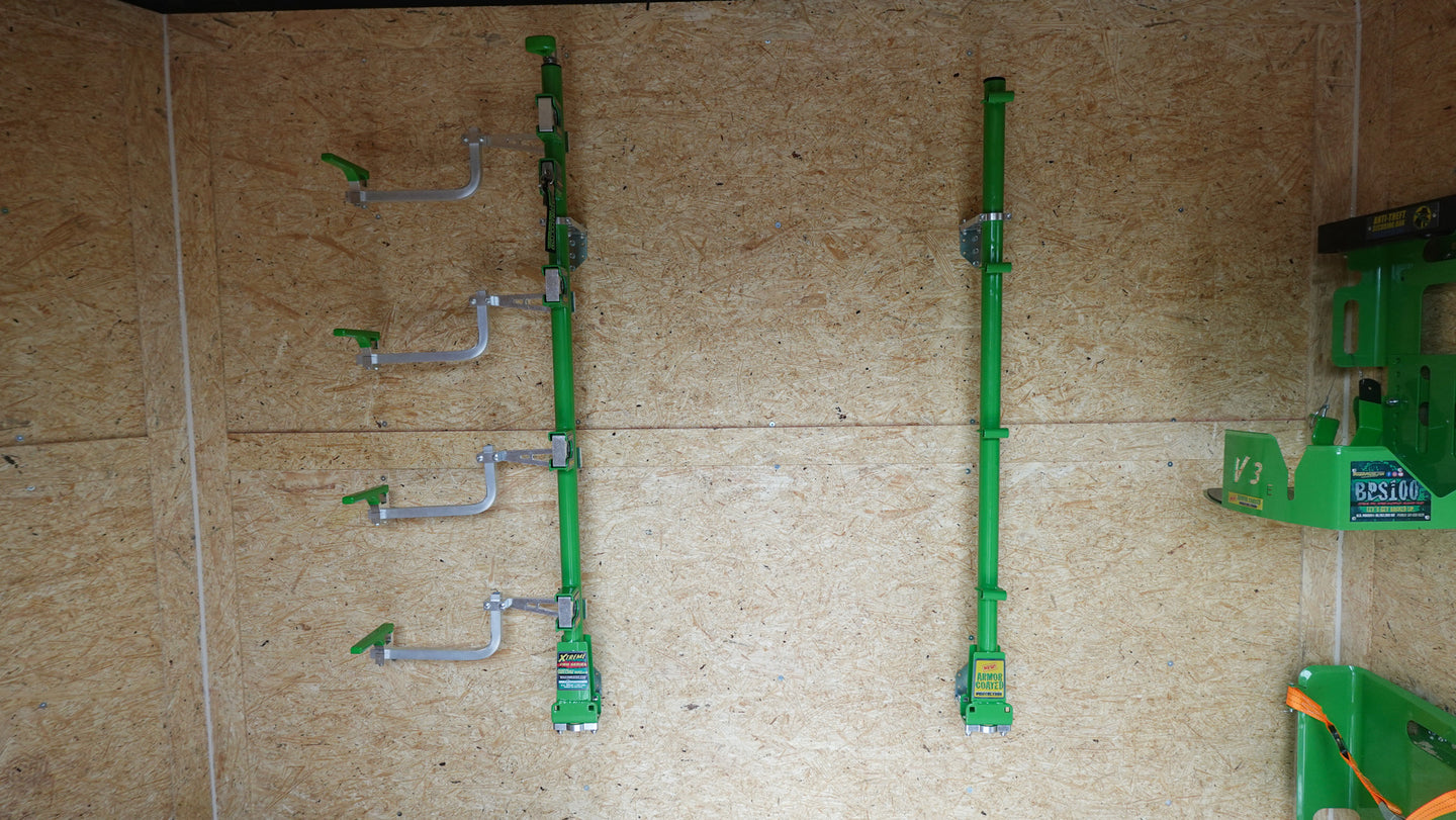 7x20 Black Hybrid Enclosed Trailer ATP Floor (2) 7K Axles String Trimmer Rack