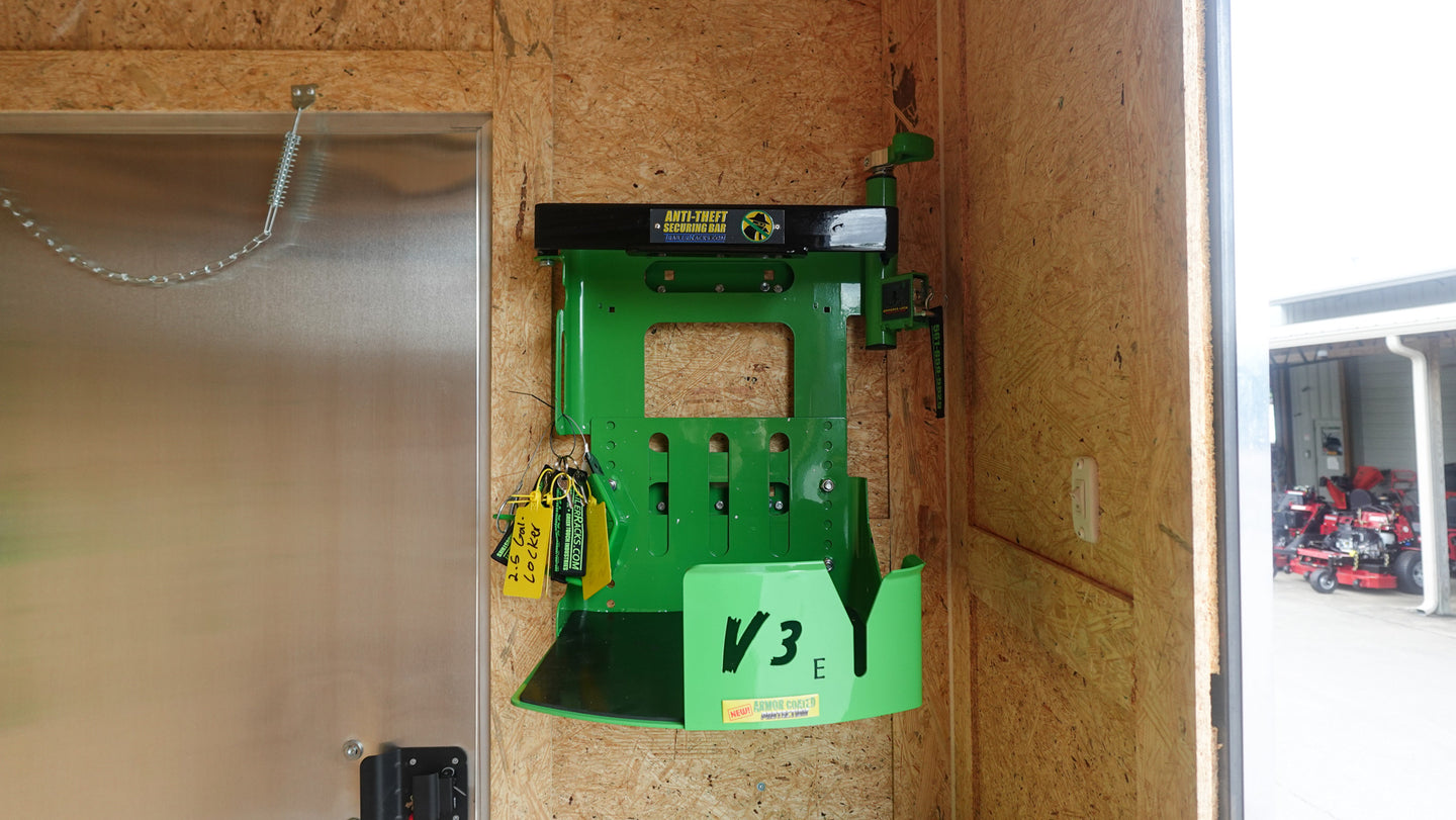 7x20 Black Hybrid Enclosed Trailer ATP Floor (2) 7K Axles Blower Rack