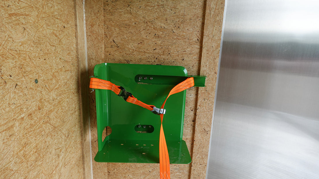 7x20 Black Hybrid Enclosed Trailer ATP Floor (2) 7K Axles Cooler Rack