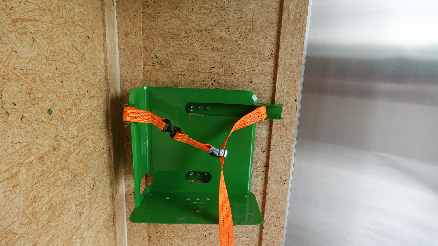 7x20 Black Hybrid Enclosed Trailer ATP Floor (2) 7K Axles Cooler Rack