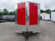 7x16 Red V - Nose Enclosed Trailer (2) 3,500lb Axles 7ft Interior - SLE Equipment - 3
