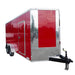 7x16 Red V - Nose Enclosed Trailer (2) 3,500lb Axles 7ft Interior - SLE Equipment - 1