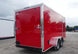 7x16 Red V - Nose Enclosed Trailer (2) 3,500lb Axles 7ft Interior - SLE Equipment - 5