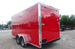 7x16 Red V - Nose Enclosed Trailer (2) 3,500lb Axles 7ft Interior - SLE Equipment - 6