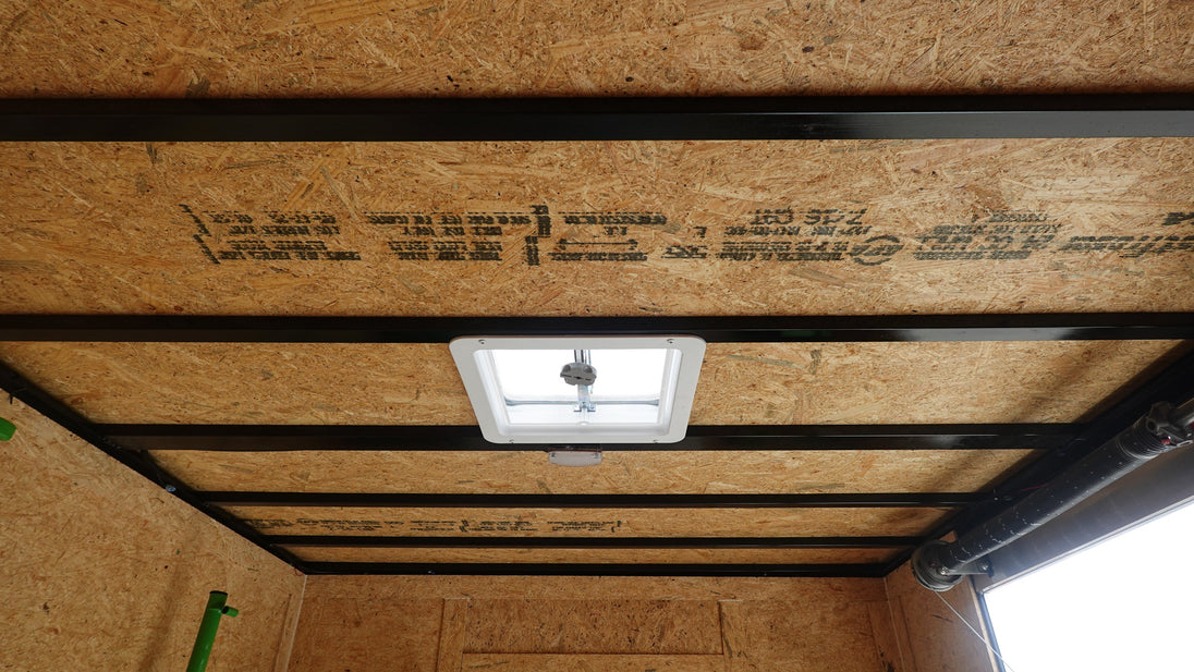 7x20 Black Hybrid Enclosed Trailer ATP Floor (2) 7K Axles Roof Air Vent