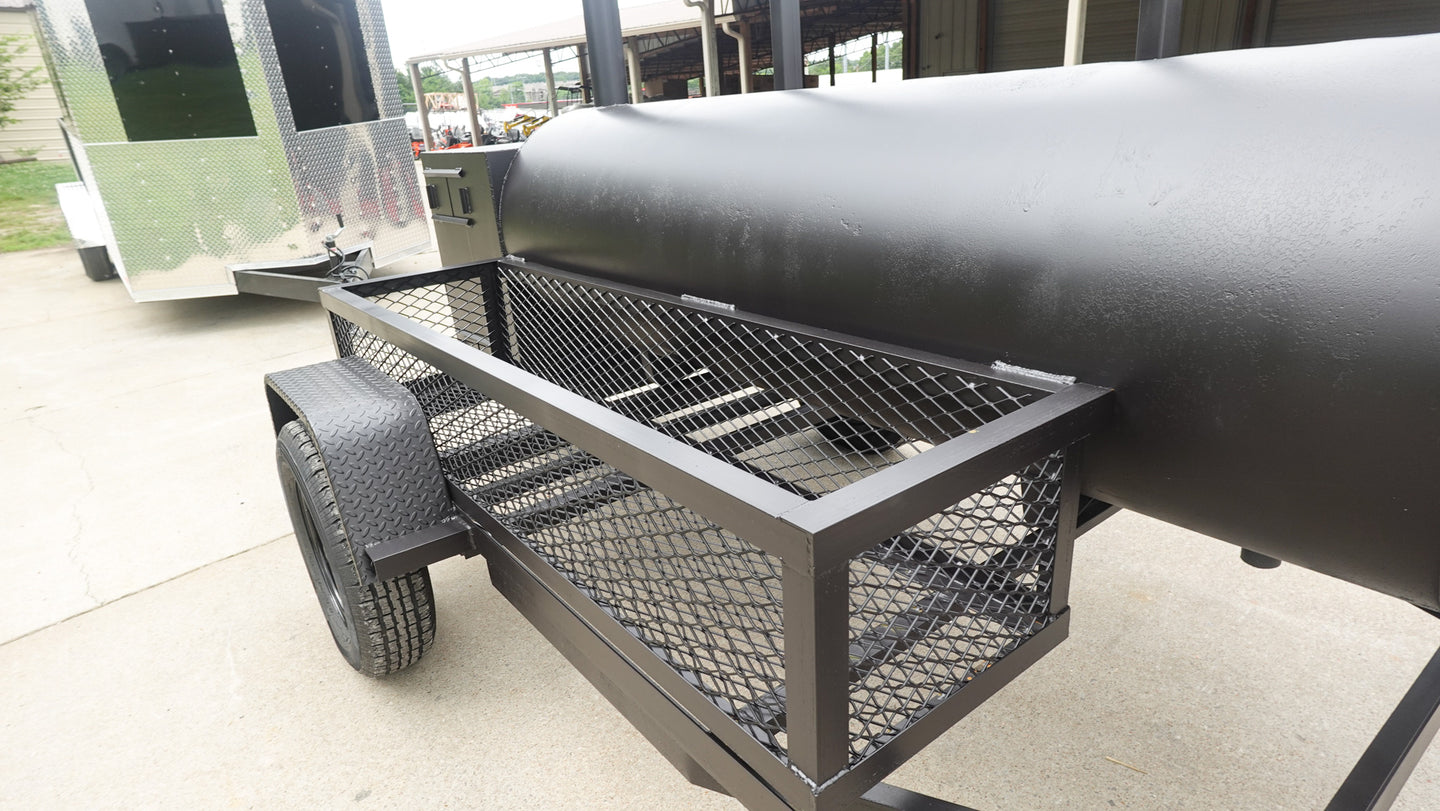 330 GAL Smoker Single Door With CounterWeight with Double Racks Wood Basket