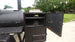 330 GAL Smoker Single Door With CounterWeight with Double Racks Warmer Box Top Rack