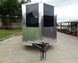 7x20 Black Hybrid Enclosed Trailer ATP Floor (2) 7K Axles Front