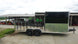 7x20 Black Hybrid Enclosed Trailer ATP Floor (2) 7K Axles Right Side
