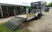7x20 Black Hybrid Enclosed Trailer ATP Floor (2) 7K Axles Right Rear