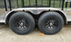 7x20 Black Hybrid Enclosed Trailer ATP Floor (2) 7K Axles 