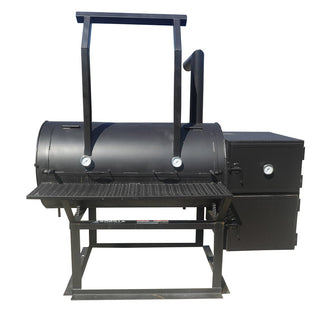 250 Gal Patio Grill Smoker Single Door with Counter Weight - SLE Equipment - 1