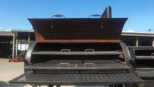 250  Gal  Patio Grill  Smoker Single Door With CounterWeight Single Racks