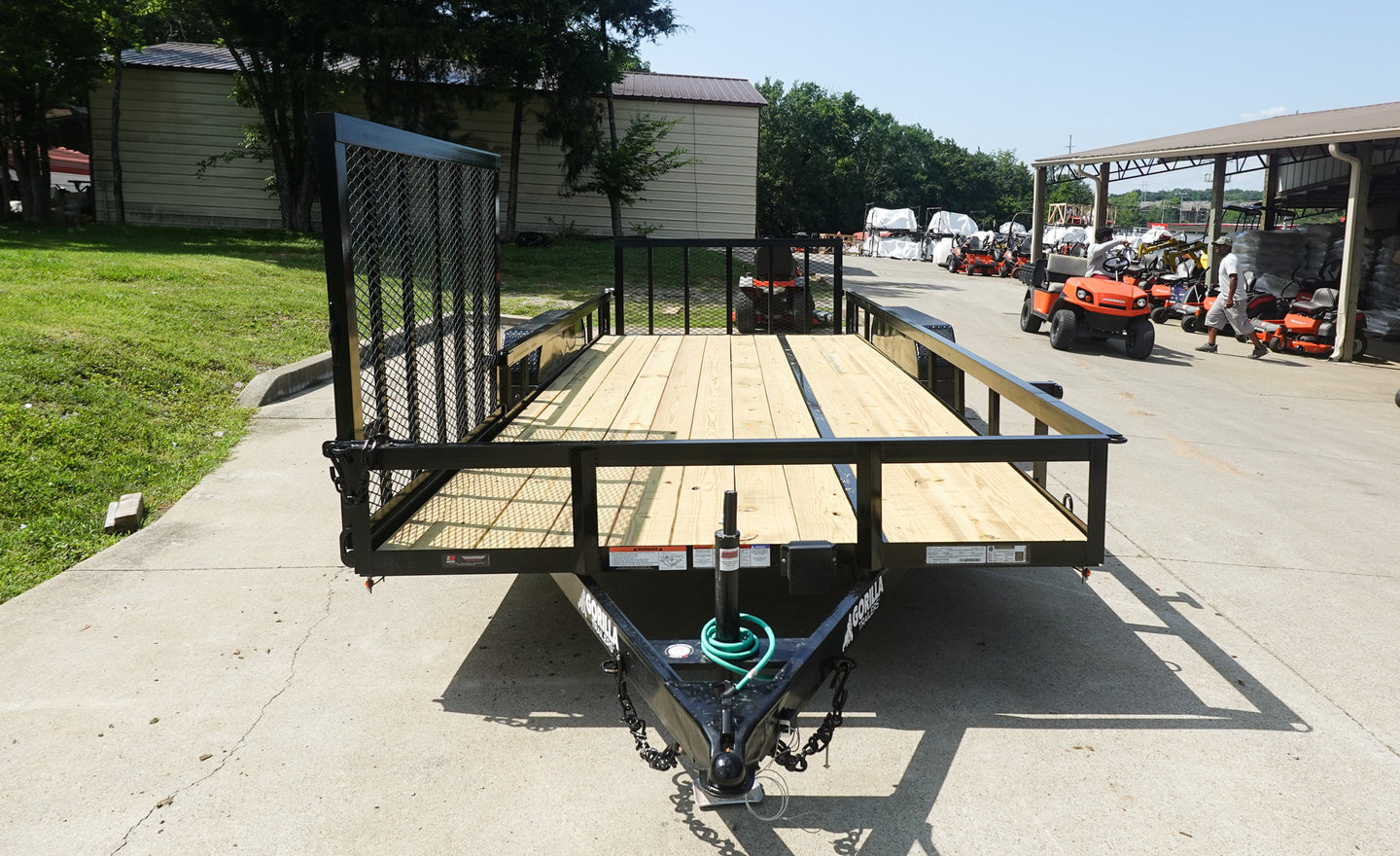 7x20 Dovetail Utility Trailer with Side Gate (2) 3,500lb Axles 7K GVWR - SLE Equipment - 2