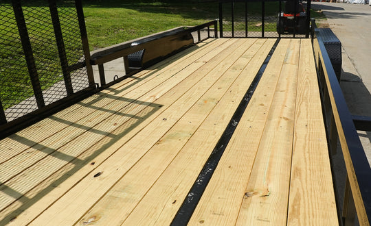 7x20 Dovetail Utility Trailer with Side Gate (2) 3,500lb Axles 7K GVWR - SLE Equipment - 18