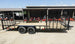 7x20 Dovetail Utility Trailer with Side Gate (2) 3,500lb Axles 7K GVWR - SLE Equipment - 1