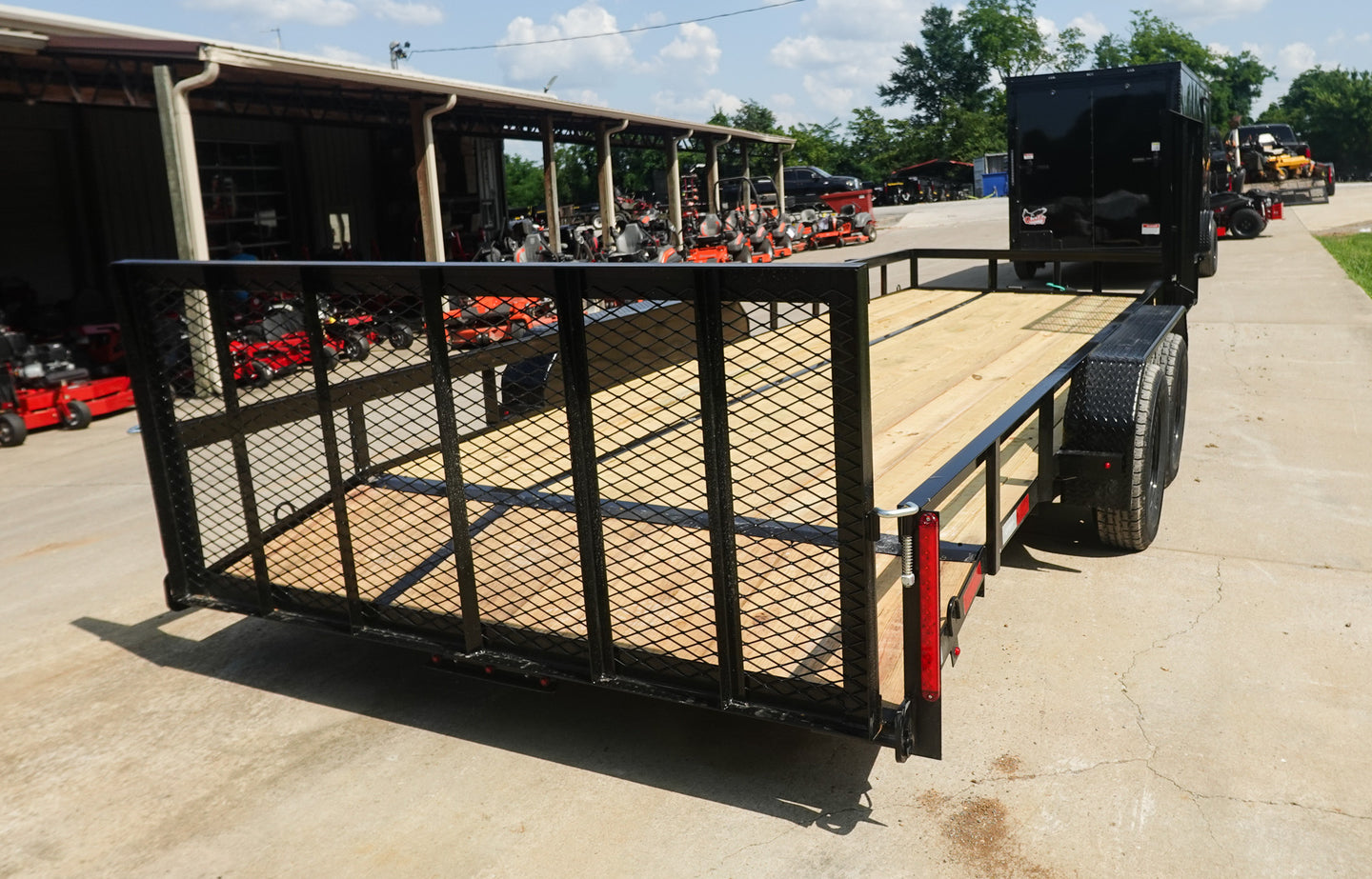 7x20 Dovetail Utility Trailer with Side Gate (2) 3,500lb Axles 7K GVWR - SLE Equipment - 5