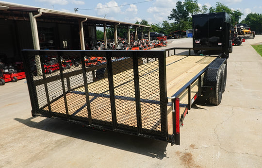 7x20 Dovetail Utility Trailer with Side Gate (2) 3,500lb Axles 7K GVWR - SLE Equipment - 5