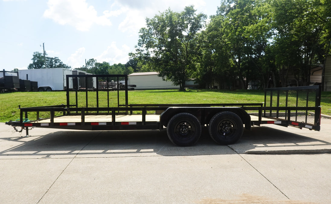 7x20 Dovetail Utility Trailer with Side Gate (2) 3,500lb Axles 7K GVWR - SLE Equipment - 8