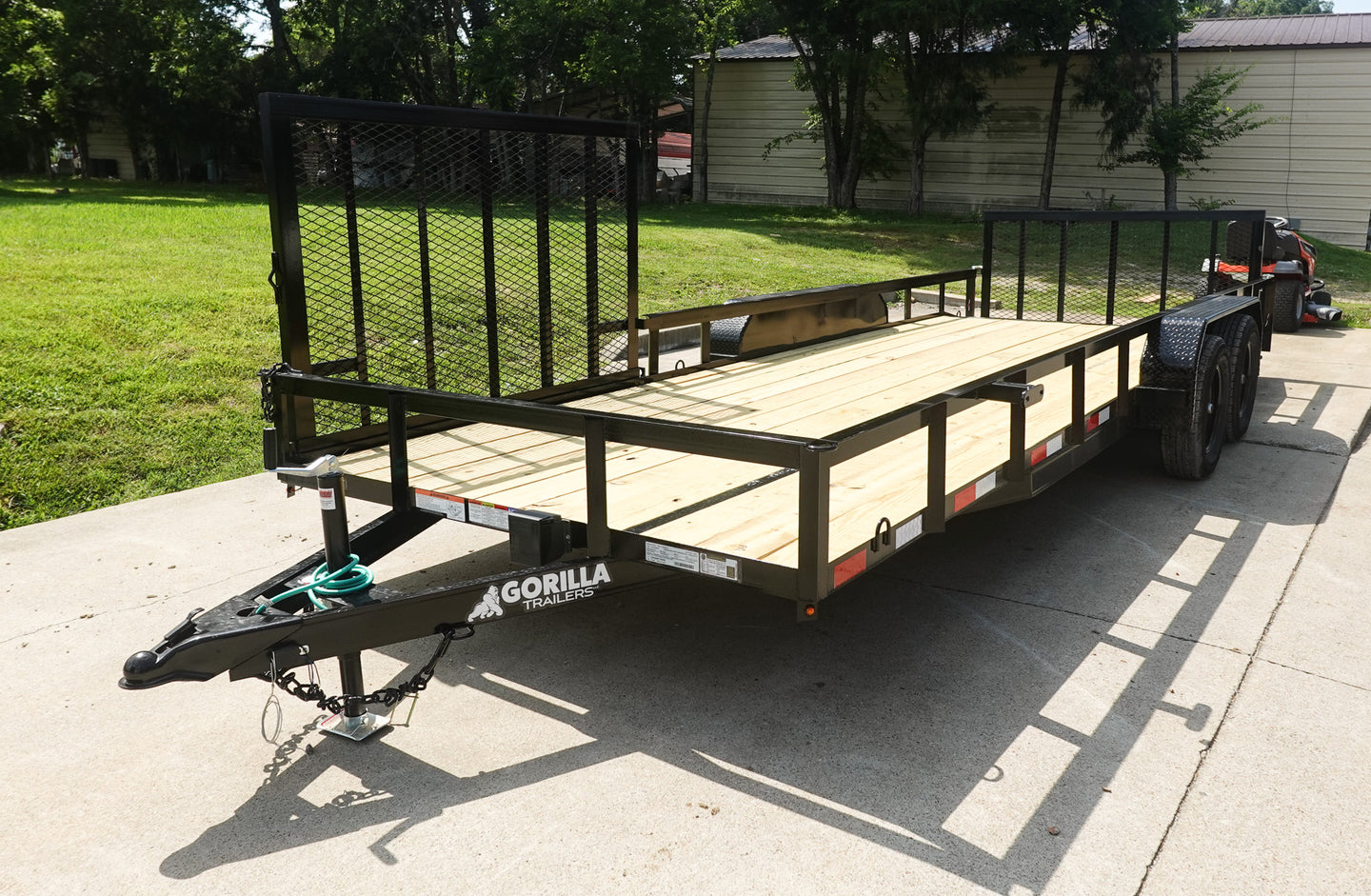 7x20 Dovetail Utility Trailer with Side Gate (2) 3,500lb Axles 7K GVWR - SLE Equipment - 9