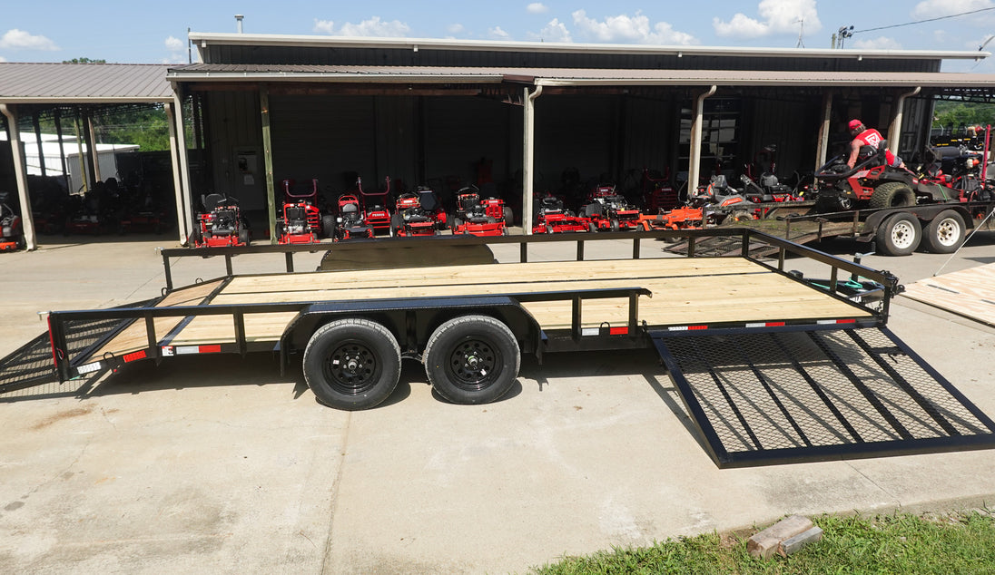 7x20 Dovetail Utility Trailer with Side Gate (2) 3,500lb Axles 7K GVWR - SLE Equipment - 14